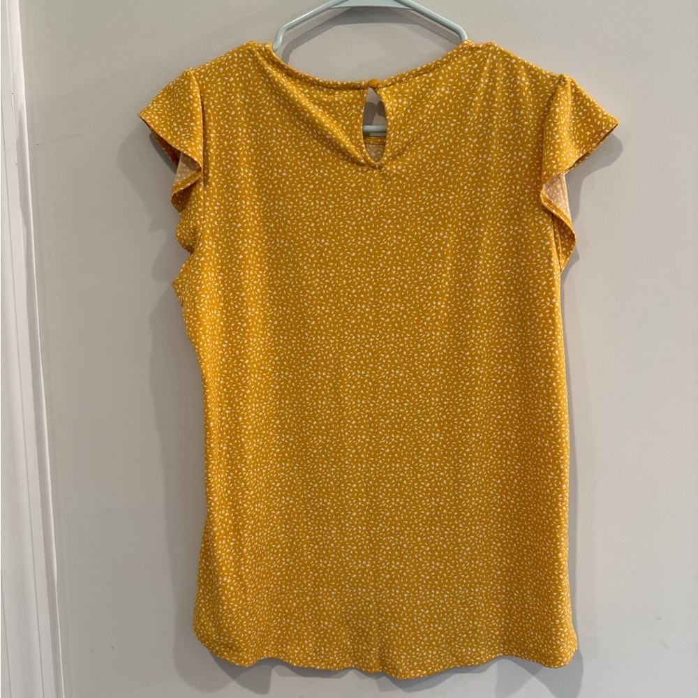 Adrianna Papell Mustard Blouse - Picture 4 of 5